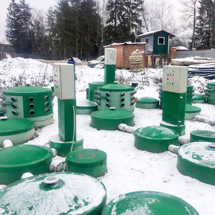 Хозяйственно-бытовой сток - 120 м3 в сутки, коттеджный посёлок, Московская область