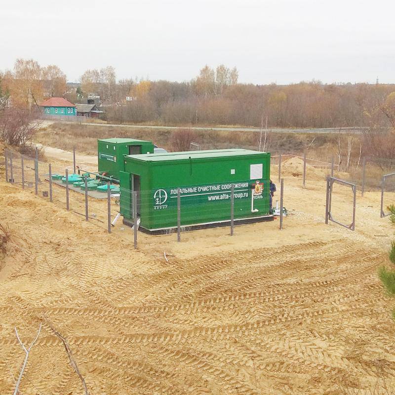 Хозяйственно-бытовой сток - 30м3 в сутки, коммунальные очистные сооружения поселка, п. Новый Киструс, Рязанская обл.