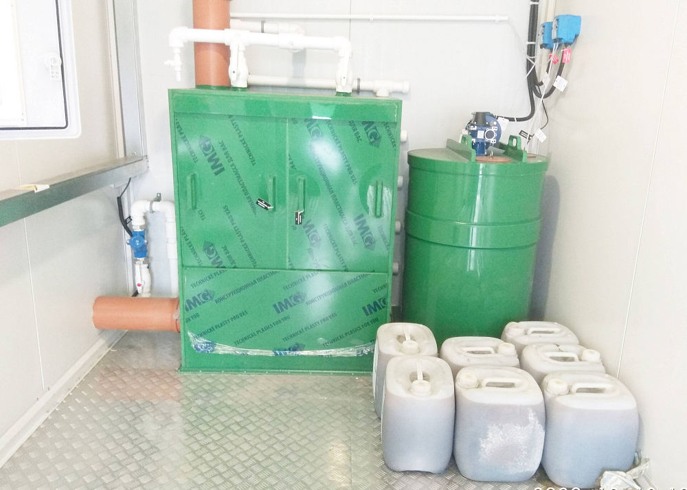 Хозяйственно-бытовой сток - 100м3 в сутки, коммунальные очистные сооружения поселка, п. Дубровичи, Рязанская обл.